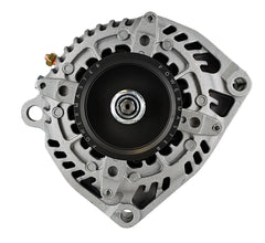 Powermaster 245 Amp Denso Alternator for GM, 3 in. 6-Groove Underdrive Pulley, 2-Pin OE Hookup, Natural Finish 485503-4