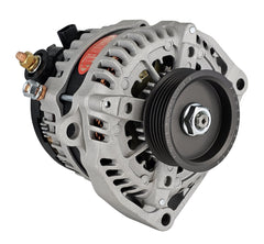 Powermaster 245 Amp Denso Alternator, 3 in. 6-Groove Underdrive Pulley, 2-Pin OE Hookup, Natural Finish 485503