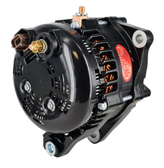 Powermaster 245 Amp Denso Alternator, 6-Groove Solid Pulley, Black Finish 51626-2R