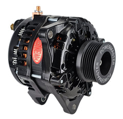 Powermaster 245 Amp Denso Alternator, 6-Groove Solid Pulley, Black Finish 51626-2R