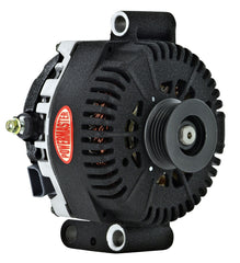 Powermaster 200 Amp 4G Alternator for Ford, 6-Groove Pulley, Wrinkle Black Finish 57787W