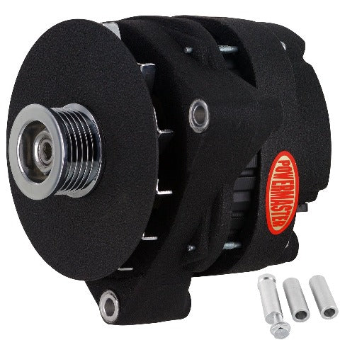 Powermaster 582038SPL Alternator Black Wrinkle 300A  XS Volt? 6 grv Pulley/Baffle