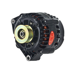 Powermaster 582081 Alternator Black 165A 6 grv Pulley Offset Left Mount