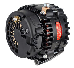 Powermaster 220 Amp AD244 Alternator for GM, 3 in. 6-Groove Underdrive Pulley, 1-Wire or OE Hookup, Black Finish 582373