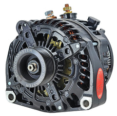 Powermaster 245 Amp Denso Alternator, 6-Groove Pulley, 1-Wire, Black Finish 58550-1