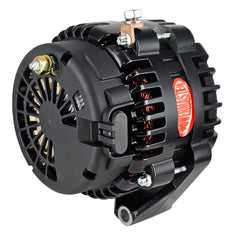 Powermaster 220 Amp AD244 Alternator for GM, 3 in. 6-Groove Underdrive Pulley, 1-Wire or OE Hookup, Black Finish 589693