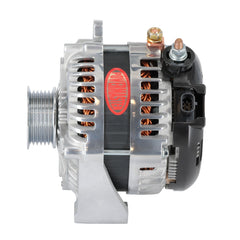 Powermaster 245 Amp Denso Alternator, 6-Groove Pulley, Polished Finish 68550