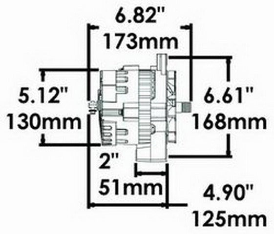 Powermaster 8012 Racing Alternator