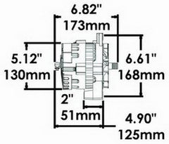 Powermaster 8012 Racing Alternator