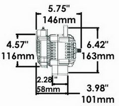 Powermaster 8132 Denso Racing Alternator
