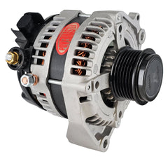 Powermaster 175 Amp Denso Alternator, 6-Groove Decoupler Pulley, 1-Wire, Natural Finish 841794-1