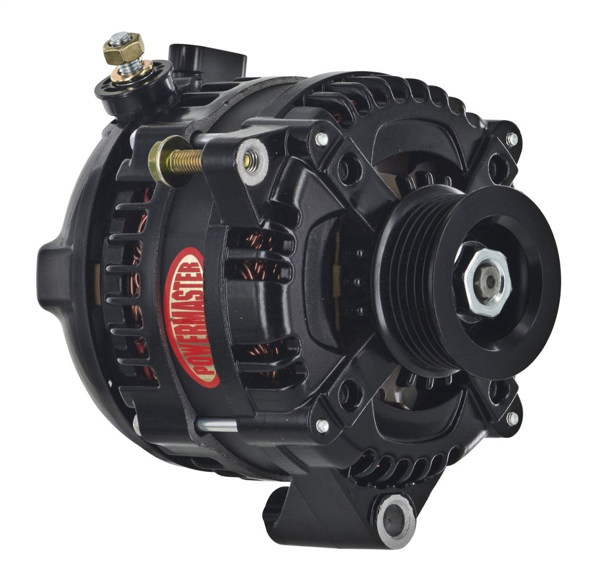 Powermaster 857861-1 1-Wire Alternator GM Black 175A 6 grv HPR