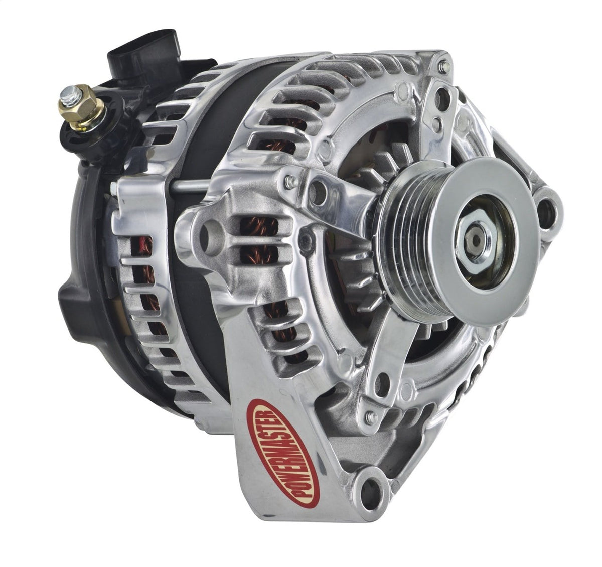 Powermaster 864009 3-Wire Alternator GM Polished 175A 6 grv HPR