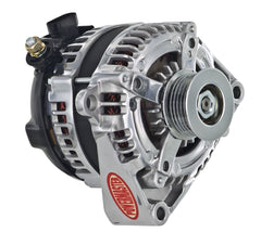 Powermaster HPR 180 Amp Alternator for GM, 6-Groove Pulley, 4-Pin, Polished Finish 864009-4