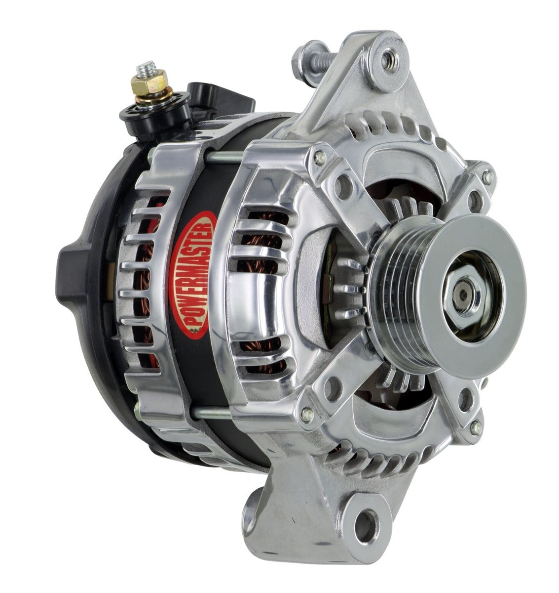 Powermaster 867296-1 1-Wire Alternator GM Polished 175A 6 grv HPR