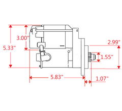 Powermaster XS Torque Starter for 1932-1952 Ford Flathead with OE Steel Flywheel, Black 9507B