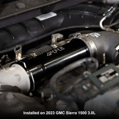 PPE Diesel 2020-2026 GM 3.0L Duramax Turbo Resonator Delete - Fully CNC Machined Billet - Black 115020420