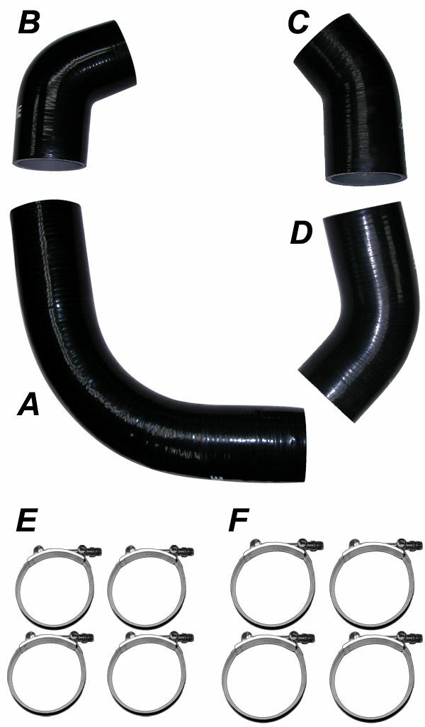 PPE Diesel LB7 2001 Silicone Hose And Clamp Kit Black  115910101