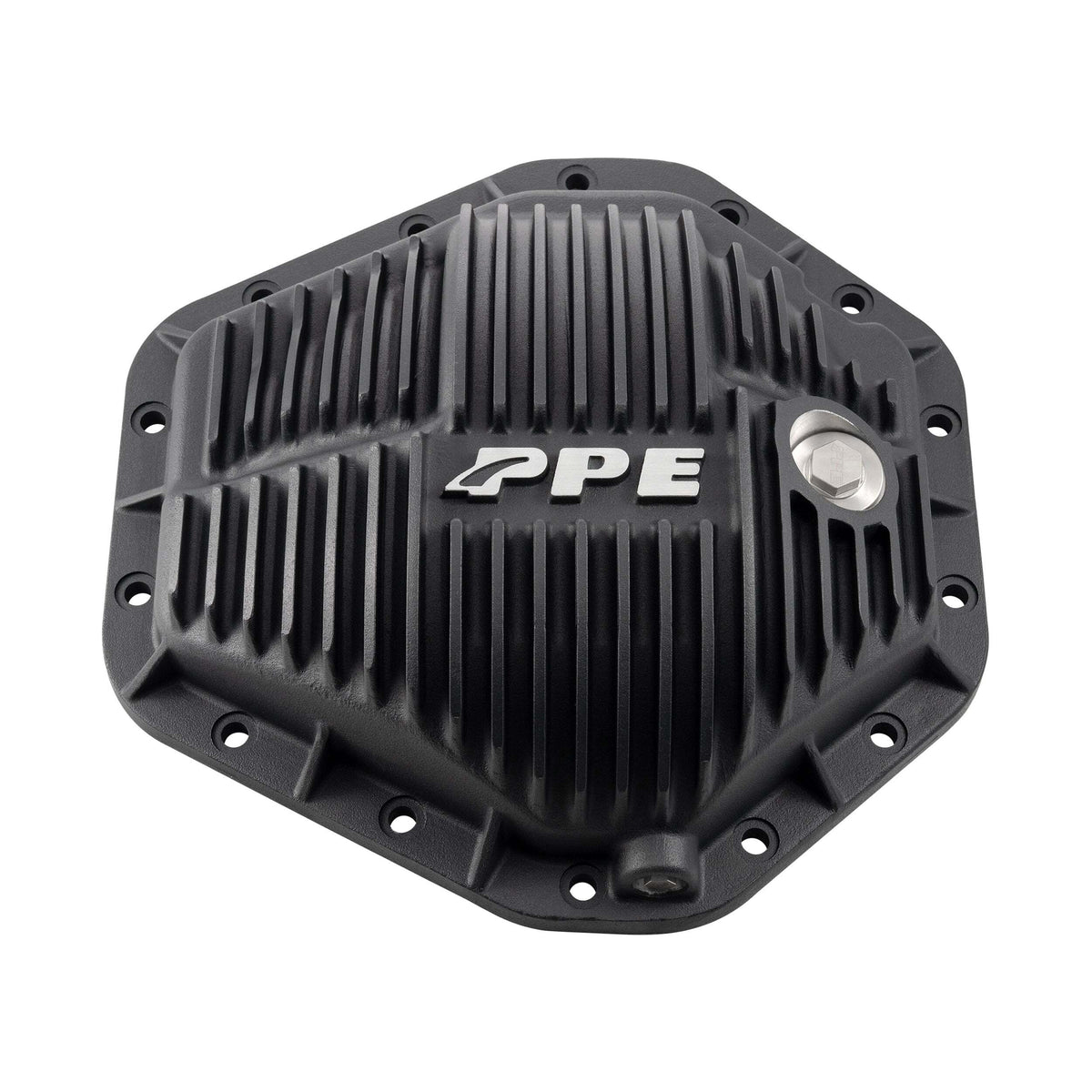 PPE Diesel 1988-2021 GM AAM 10.5" 14-Bolt Heavy-Duty Cast Aluminum Rear Differential Cover - Black 138052020