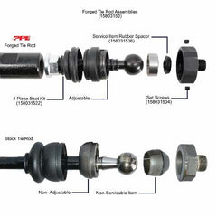 PPE Diesel HD Tie Rod Kit Stage 3 GM 01-10  158031500