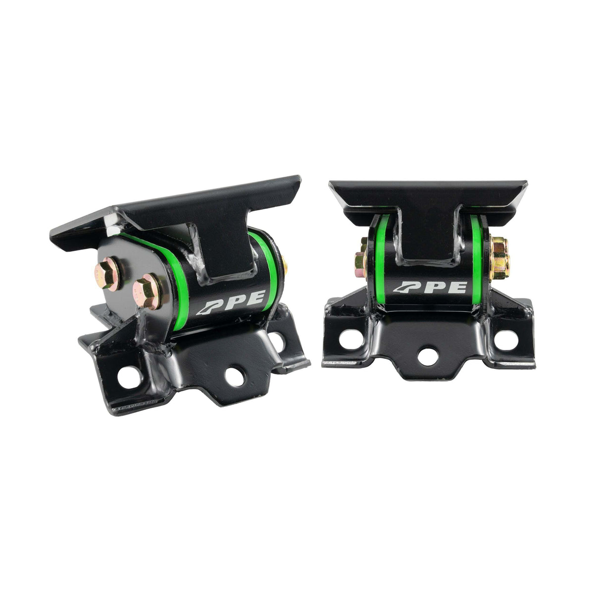 PPE Diesel 2011-2016 GM 6.6L Duramax Engine Mount Kit with Silicone Bushings - 50A Hardness - Green (Street / Performance, closest to OEM) 168032150