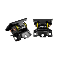PPE Diesel 1999-2013 GM Pickup/SUV 4.8L/5.3L/6.0L/6.2L Gas Engine Mount Kit with Silicone Bushings - 60A Hardness - Yellow (Performance / Race) 168037160