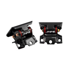 PPE Diesel 1999-2013 GM Pickup/SUV 4.8L/5.3L/6.0L/6.2L Gas Engine Mount Kit with Silicone Bushings - 70A Hardness - Red (Race / Competition) 168037170