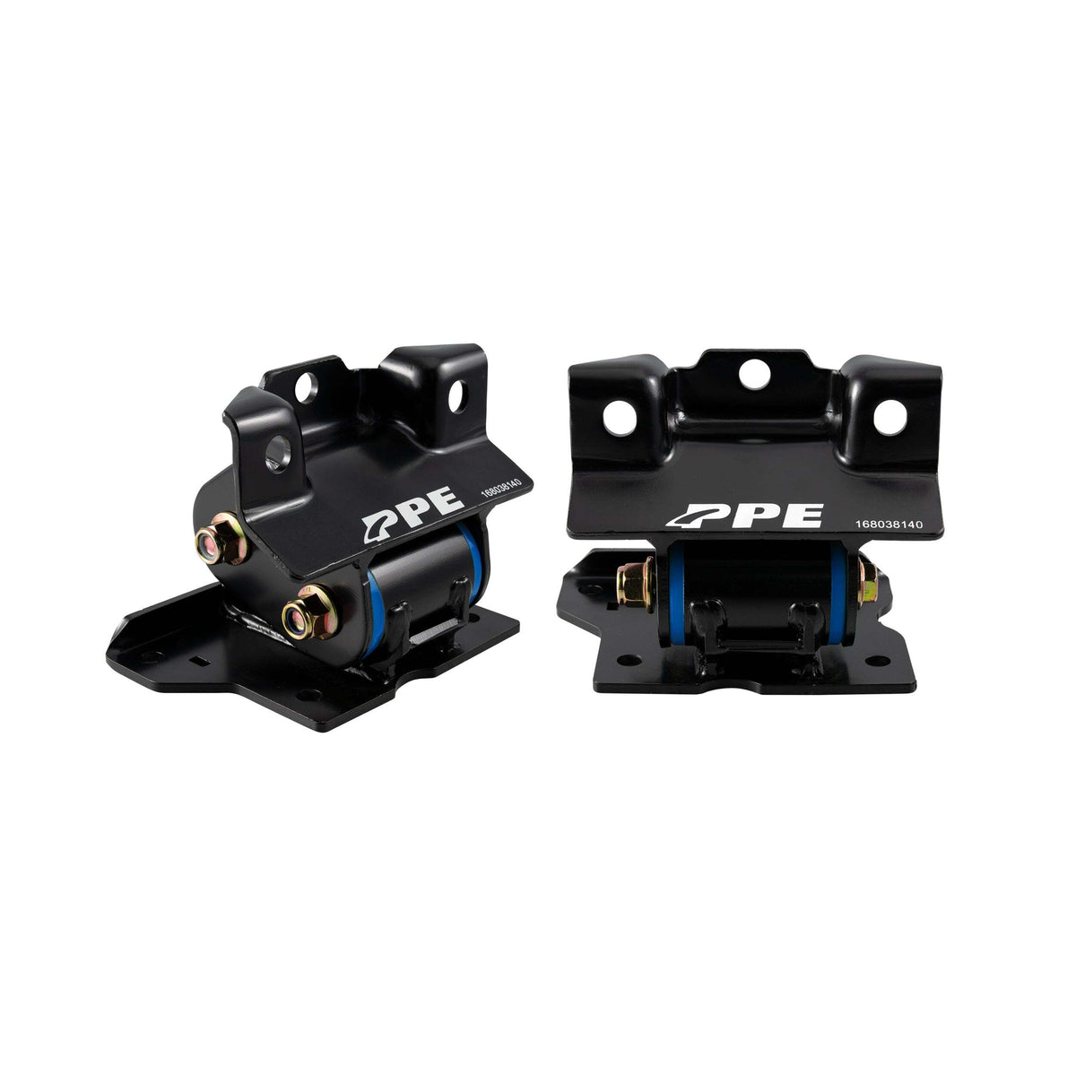 PPE Diesel 2001-2007 GM 2500/3500 8.1L Gas Engine Mount Kit with Silicone Bushings - 40A Hardness - Blue (Smooth / Street) 168038140
