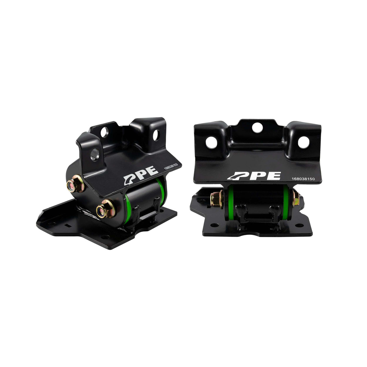 PPE Diesel 2001-2007 GM 2500/3500 8.1L Gas Engine Mount Kit with Silicone Bushings - 50A Hardness - Green (Street / Performance, closest to OEM) 168038150