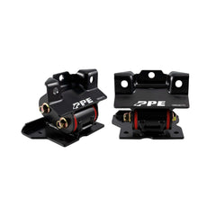 PPE Diesel 2001-2007 GM 2500/3500 8.1L Gas Engine Mount Kit with Silicone Bushings - 70A Hardness - Red (Race / Competition) 168038170