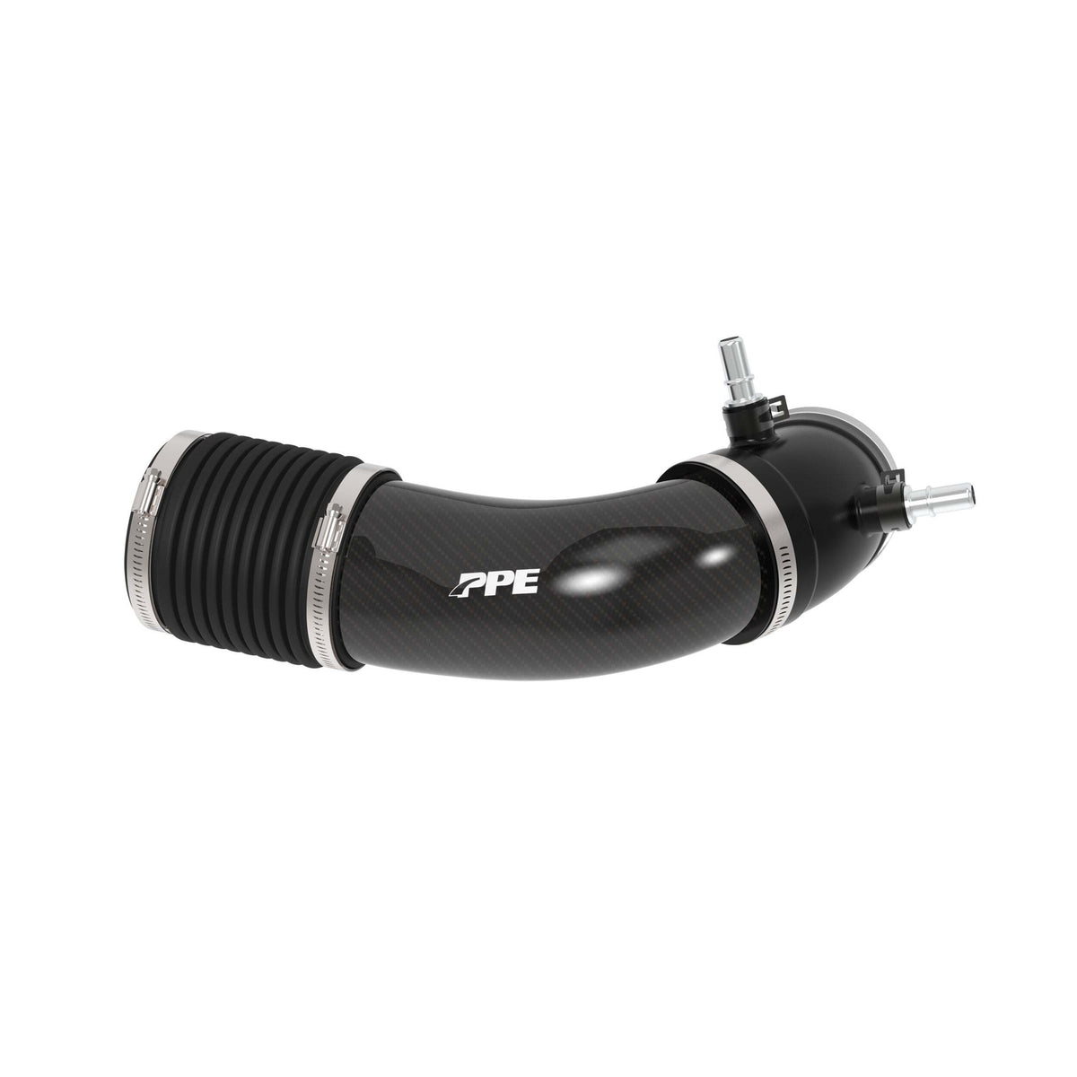 PPE Diesel 2023-2026 Ford Super Duty 6.8L/7.3L Gas Zilla Carbon Fiber Intake Tube - Twill Weave Carbon Fiber 315020460