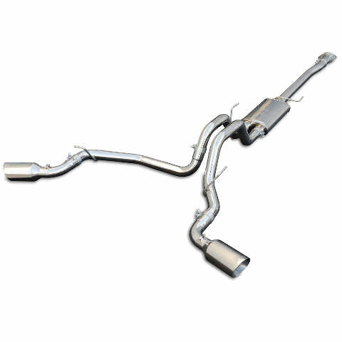 PPE Diesel Exhaust Cat Back Ford F150 (2009-2014) Raw Tube Polished Tips 317030030