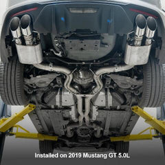 PPE Diesel 18-23 Ford Mustang GT Cat-Back Active Exhaust-Polished Tubes  317660030