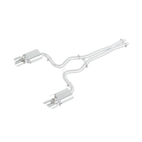 PPE Diesel 18-23 Ford Mustang GT Cat-Back Active Exhaust-Polished Tubes  317660030