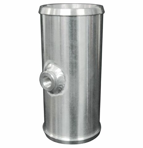 PPE Diesel Billet Aluminum Coupler 1/8 Inch Npt 2.25 Inch OD X 5.0 Inch Long  515900225
