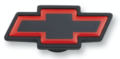 PROFORM 141-369 Air Cleaner Center Nut; Large Chevy Bowtie Style; Black Crinkle w/ Red Outline