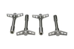 PROFORM 141-600 Engine Valve Cover Wing Nuts; Steel; Chrome; Bowtie Logo; 1/4-20 Thread; 4 Pack