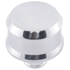 PROFORM 141-850 Slant-Edge Aluminum Breather Cap; No Emblem; Push-In; Polished