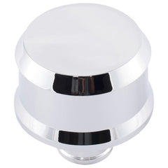 PROFORM 141-851 Slant-Edge Aluminum Breather Cap; No Emblem; Push-In; Chrome
