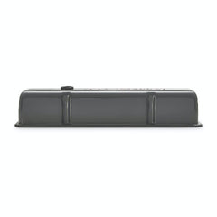PROFORM 141-881 Chevrolet and Bowtie Emblem S/B Stamped Valve Covers , Tall, Shark Gray