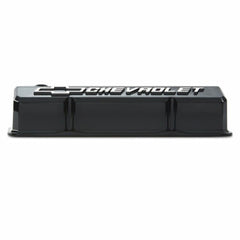 Proform Valve Covers Slant-Edge Tall Aluminum Raised Bowtie Emblems Liquid Black PN. 141-919