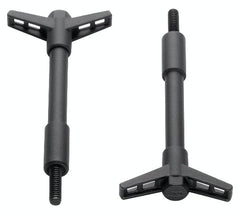PROFORM 302-326 Engine Valve Cover Wing Nuts; Steel; Black; Ford Logo; 1/4-20 Thread; 4 Pack