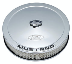 PROFORM 302-361 Air Cleaner Kit Chrome Embossed Mustang Logo 13 In. Diameter With Center Nut