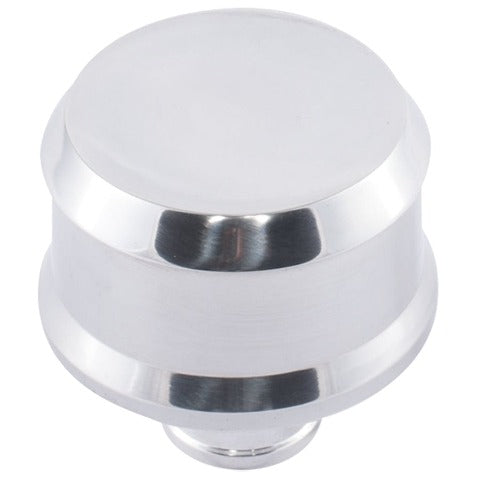 DISCONTINUED - PROFORM 302-430 Slant-Edge Aluminum Breather Cap; No Emblem; Push-In; Polished