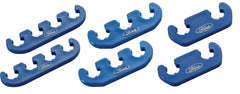PROFORM 302-637 Spark Plug Wire Dividers; Universal 2-3-4 Wire; w/ Ford Oval Logo; Blue