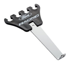 PROFORM 302-640 Plug Wire Loom/Divider Set; Universal; Chrome; Black Plastic; Ford Logo; 1-Pair