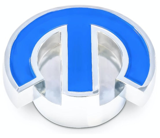 PROFORM 440-337 Mopar Deluxe Air Cleaner Center Nut; Chrome W/ Blue Emblem