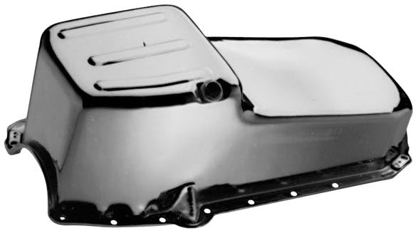 PROFORM 66162 Oil Pan; Street Type Unit; Chrome Plated Steel; Fits Small Block Chevy 1965-1979