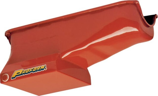 PROFORM 66167 Engine Oil Pan; Low Profile Design; Hi-Capacity; 7 Quart; Chrome; SB Chevy