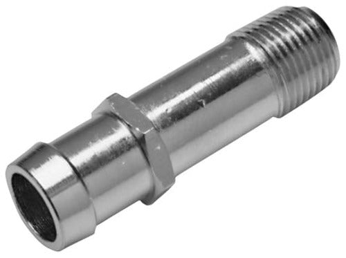 PROFORM 66365 Water Pump Pipe Fitting; Steel; Chrome; 1in. NPT Male to 3/4in. Hose Barb